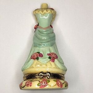 Floral Dress Trinket Box